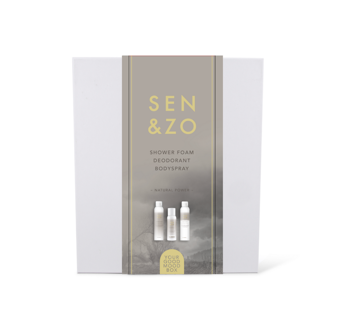 Cadeaubox Bodyspray, Showerfoam en Deodorant Natural Power